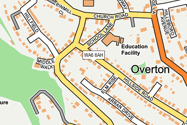 WA6 6AH map - OS OpenMap – Local (Ordnance Survey)