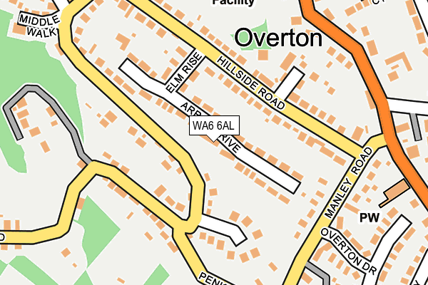 WA6 6AL map - OS OpenMap – Local (Ordnance Survey)