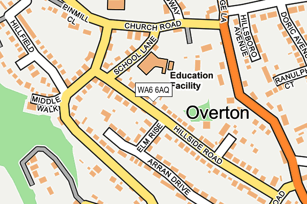 WA6 6AQ map - OS OpenMap – Local (Ordnance Survey)
