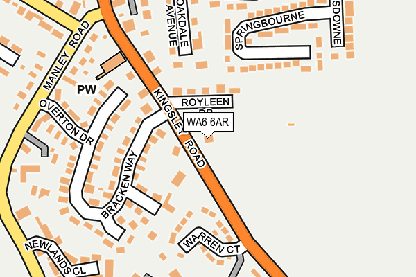 WA6 6AR map - OS OpenMap – Local (Ordnance Survey)