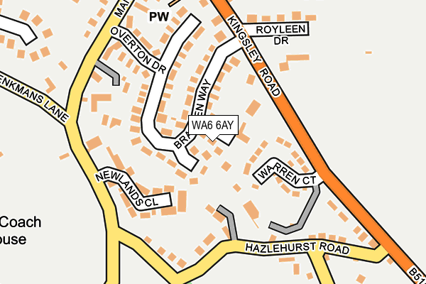 WA6 6AY map - OS OpenMap – Local (Ordnance Survey)