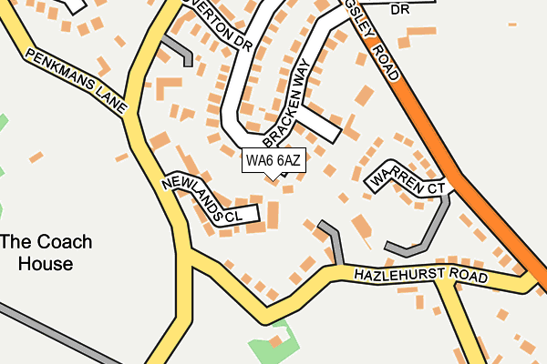 WA6 6AZ map - OS OpenMap – Local (Ordnance Survey)