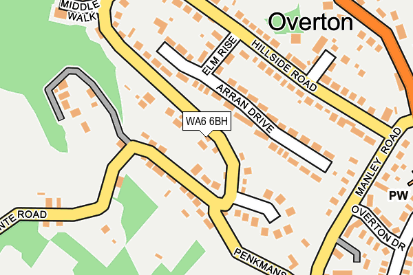 WA6 6BH map - OS OpenMap – Local (Ordnance Survey)