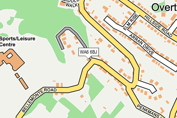 WA6 6BJ map - OS OpenMap – Local (Ordnance Survey)