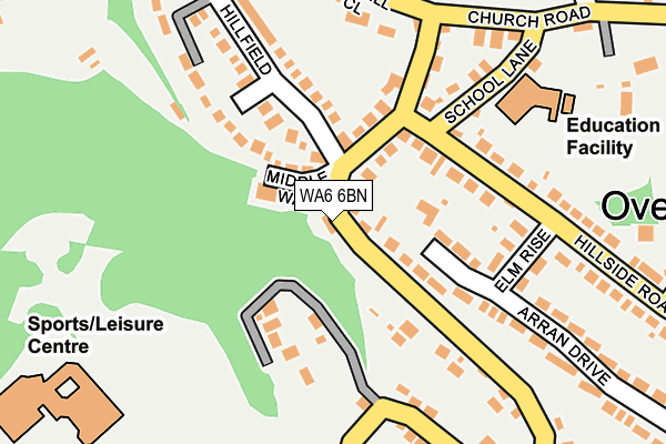WA6 6BN map - OS OpenMap – Local (Ordnance Survey)