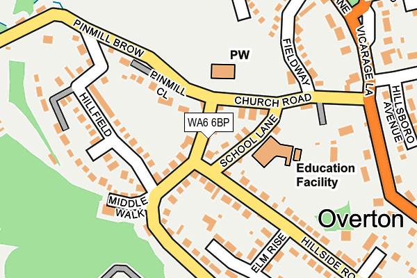 WA6 6BP map - OS OpenMap – Local (Ordnance Survey)