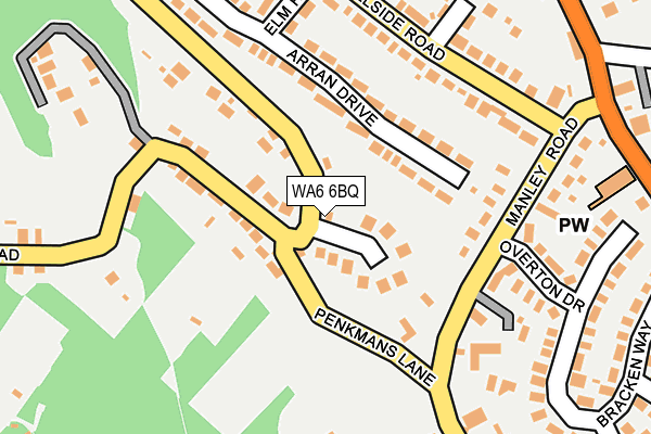 WA6 6BQ map - OS OpenMap – Local (Ordnance Survey)
