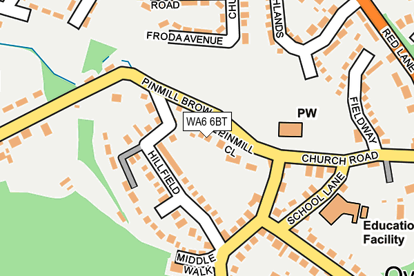 WA6 6BT map - OS OpenMap – Local (Ordnance Survey)