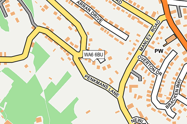 WA6 6BU map - OS OpenMap – Local (Ordnance Survey)