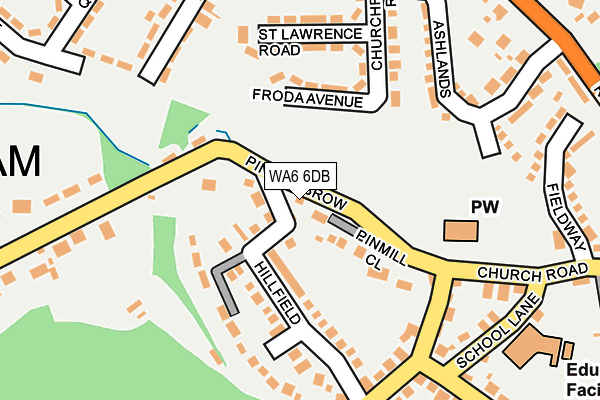 WA6 6DB map - OS OpenMap – Local (Ordnance Survey)