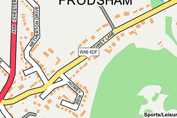 WA6 6DF map - OS OpenMap – Local (Ordnance Survey)