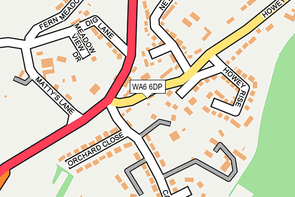 WA6 6DP map - OS OpenMap – Local (Ordnance Survey)