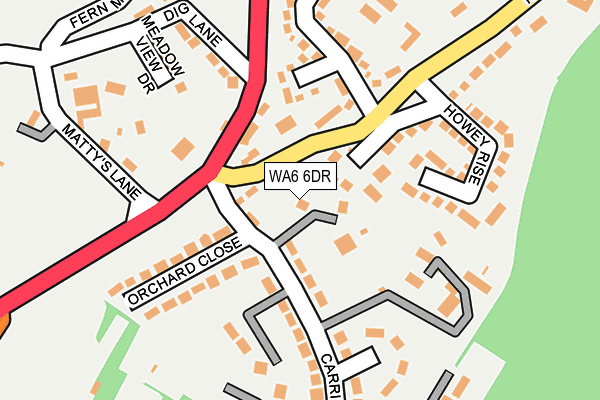 WA6 6DR map - OS OpenMap – Local (Ordnance Survey)