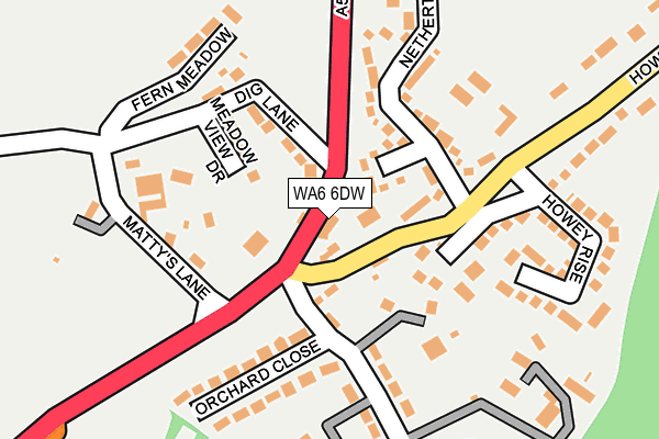 WA6 6DW map - OS OpenMap – Local (Ordnance Survey)