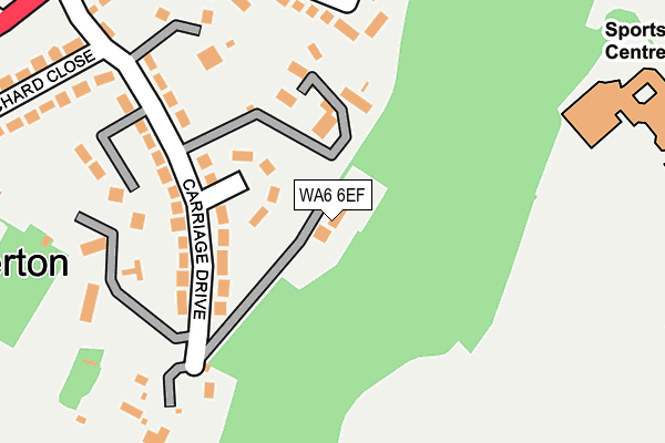 WA6 6EF map - OS OpenMap – Local (Ordnance Survey)