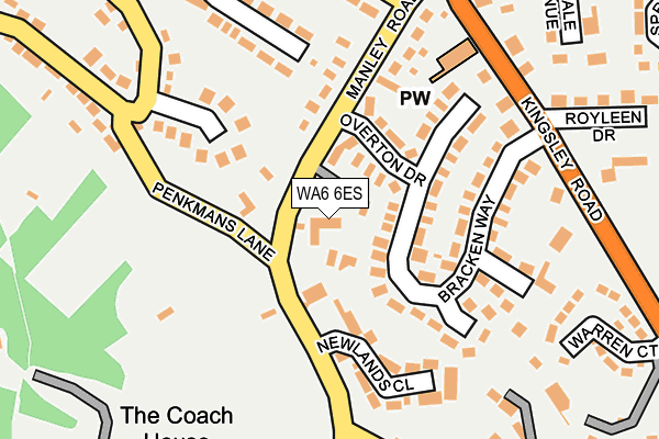WA6 6ES map - OS OpenMap – Local (Ordnance Survey)