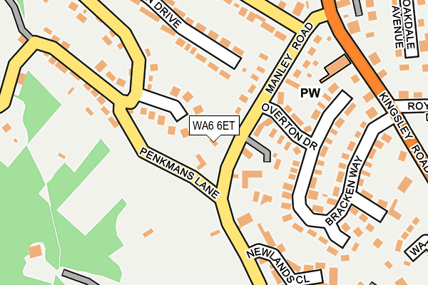 WA6 6ET map - OS OpenMap – Local (Ordnance Survey)