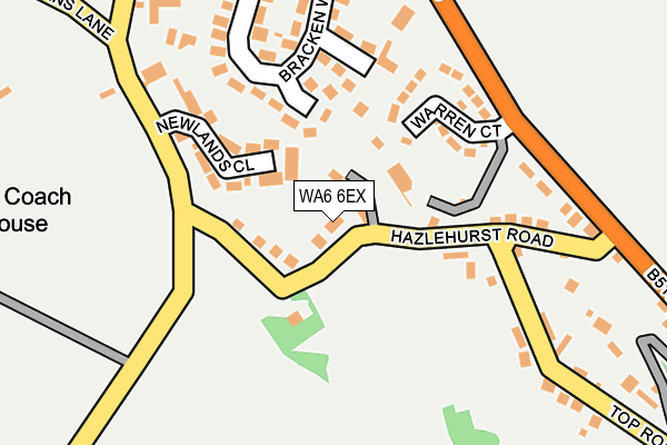 WA6 6EX map - OS OpenMap – Local (Ordnance Survey)
