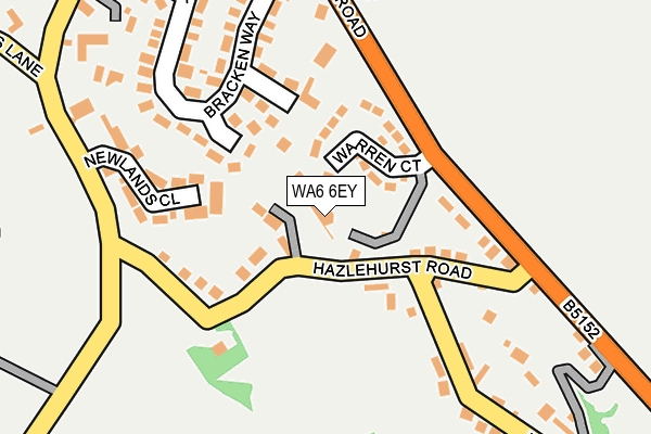 WA6 6EY map - OS OpenMap – Local (Ordnance Survey)