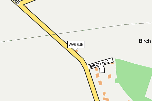 WA6 6JE map - OS OpenMap – Local (Ordnance Survey)