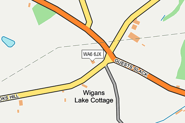 WA6 6JX map - OS OpenMap – Local (Ordnance Survey)