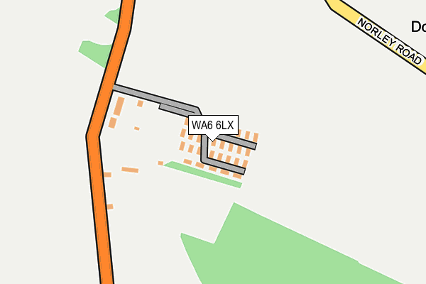 WA6 6LX map - OS OpenMap – Local (Ordnance Survey)