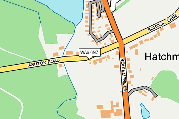 WA6 6NZ map - OS OpenMap – Local (Ordnance Survey)