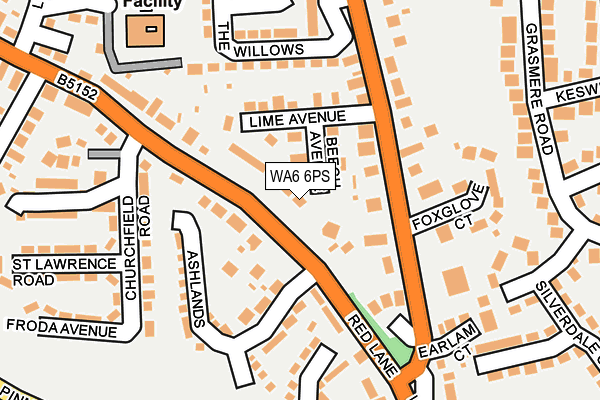 WA6 6PS map - OS OpenMap – Local (Ordnance Survey)