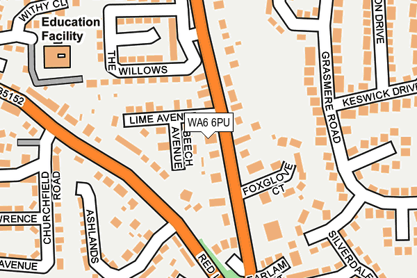 WA6 6PU map - OS OpenMap – Local (Ordnance Survey)