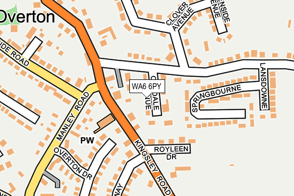 WA6 6PY map - OS OpenMap – Local (Ordnance Survey)