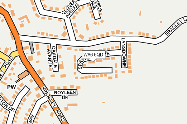 WA6 6QD map - OS OpenMap – Local (Ordnance Survey)