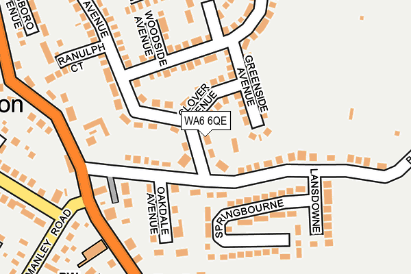 WA6 6QE map - OS OpenMap – Local (Ordnance Survey)