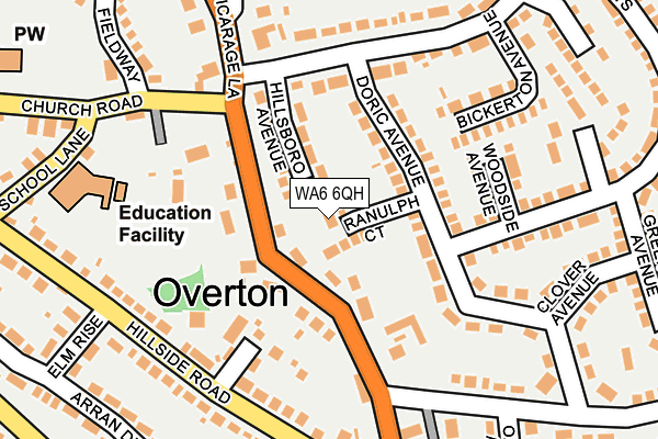 WA6 6QH map - OS OpenMap – Local (Ordnance Survey)