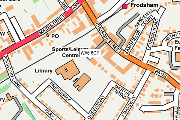 WA6 6QP map - OS OpenMap – Local (Ordnance Survey)