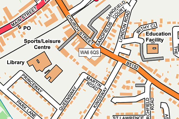 WA6 6QS map - OS OpenMap – Local (Ordnance Survey)