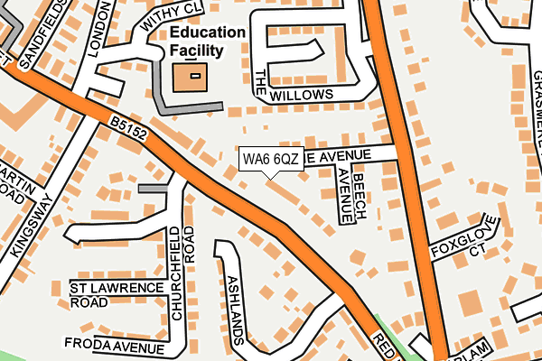 WA6 6QZ map - OS OpenMap – Local (Ordnance Survey)