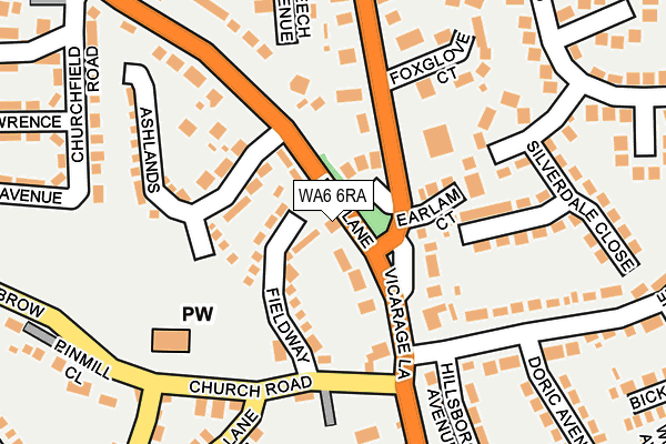 WA6 6RA map - OS OpenMap – Local (Ordnance Survey)