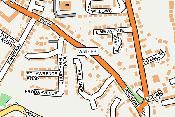 WA6 6RB map - OS OpenMap – Local (Ordnance Survey)