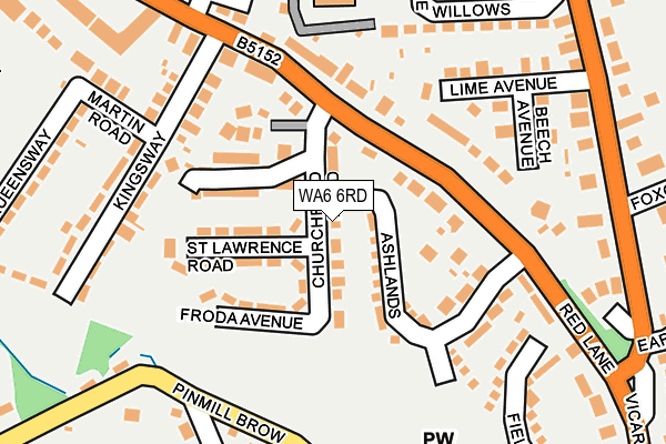 WA6 6RD map - OS OpenMap – Local (Ordnance Survey)