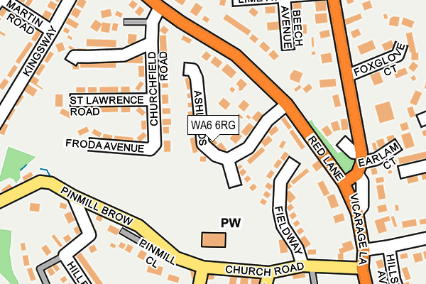 WA6 6RG map - OS OpenMap – Local (Ordnance Survey)