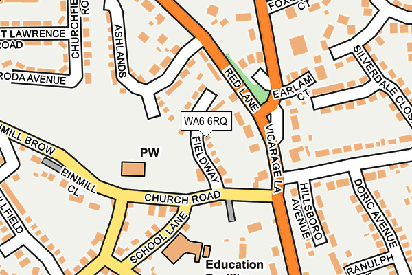 WA6 6RQ map - OS OpenMap – Local (Ordnance Survey)