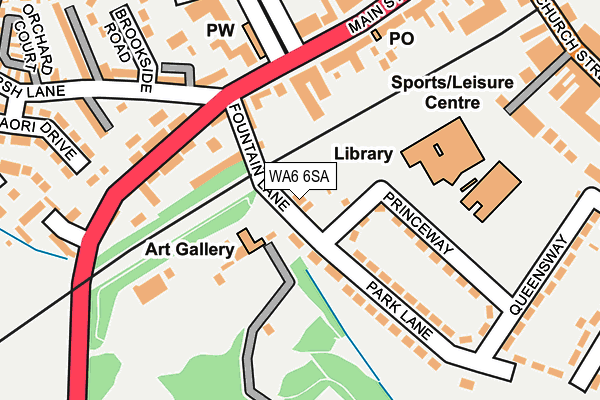 WA6 6SA map - OS OpenMap – Local (Ordnance Survey)