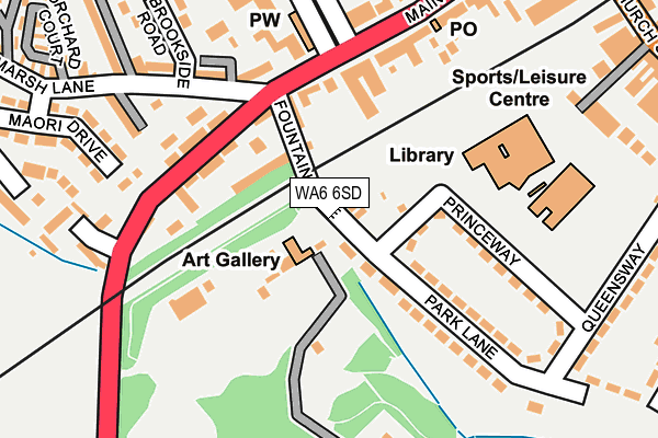 WA6 6SD map - OS OpenMap – Local (Ordnance Survey)