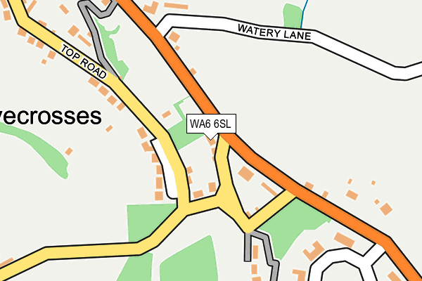 WA6 6SL map - OS OpenMap – Local (Ordnance Survey)