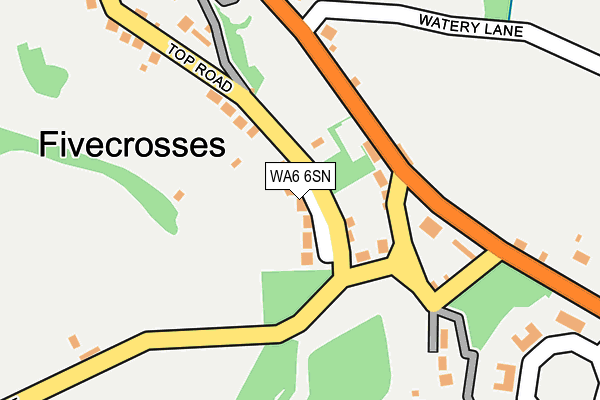 WA6 6SN map - OS OpenMap – Local (Ordnance Survey)