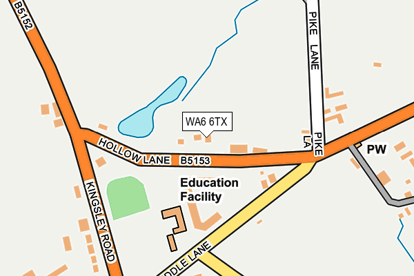 WA6 6TX map - OS OpenMap – Local (Ordnance Survey)