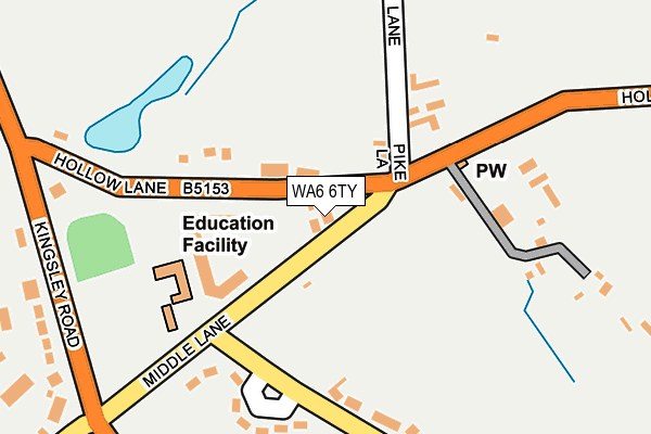 WA6 6TY map - OS OpenMap – Local (Ordnance Survey)