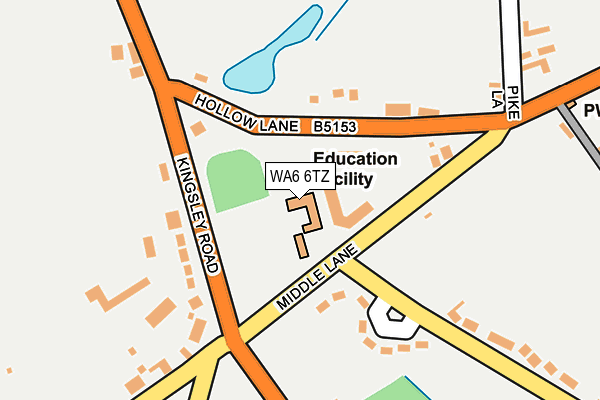 WA6 6TZ map - OS OpenMap – Local (Ordnance Survey)