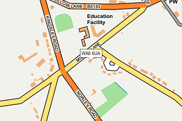WA6 6UA map - OS OpenMap – Local (Ordnance Survey)