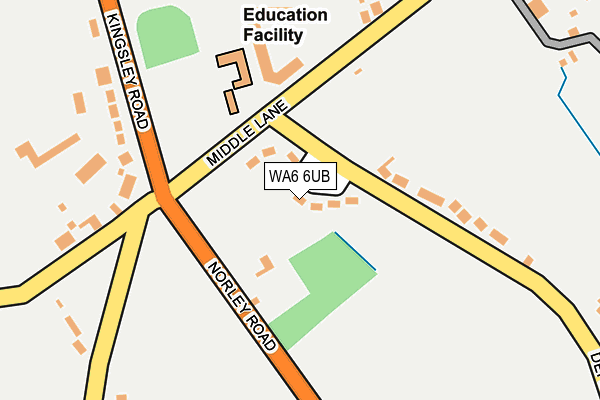 WA6 6UB map - OS OpenMap – Local (Ordnance Survey)